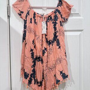 NWT Fighting Eel Ava Sky guava plumeria dress sunkiss sz XS NEW,
